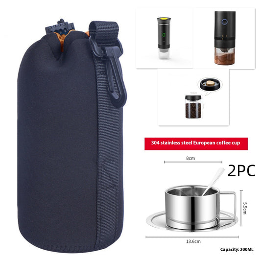 Portable 3-in-1 Electric Espresso Grinder & Coffee Maker - Perfect for Travel and Home Brewing